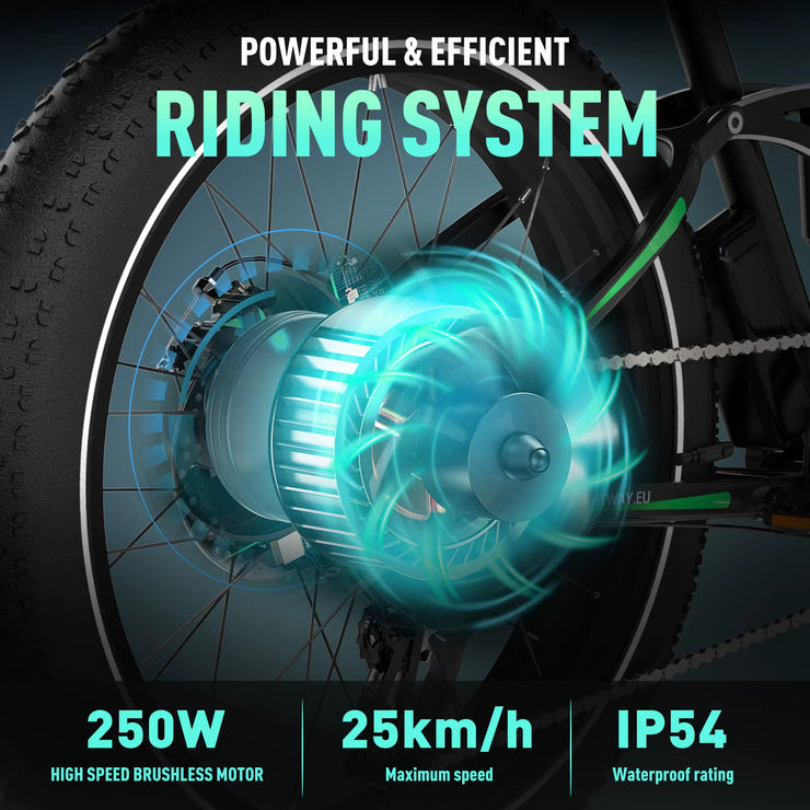 HITWAY | BK9S | 250W | 48V | 16AH | 26*4.0Tire