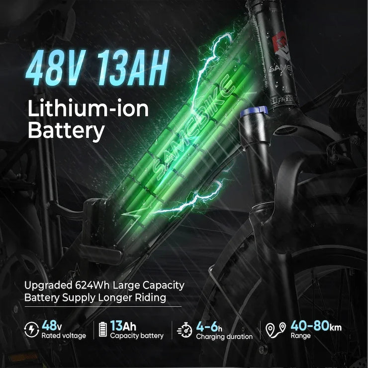 SAMEBIKE | LOTDM200-II | 750W | 48V 13AH | 25KM/H