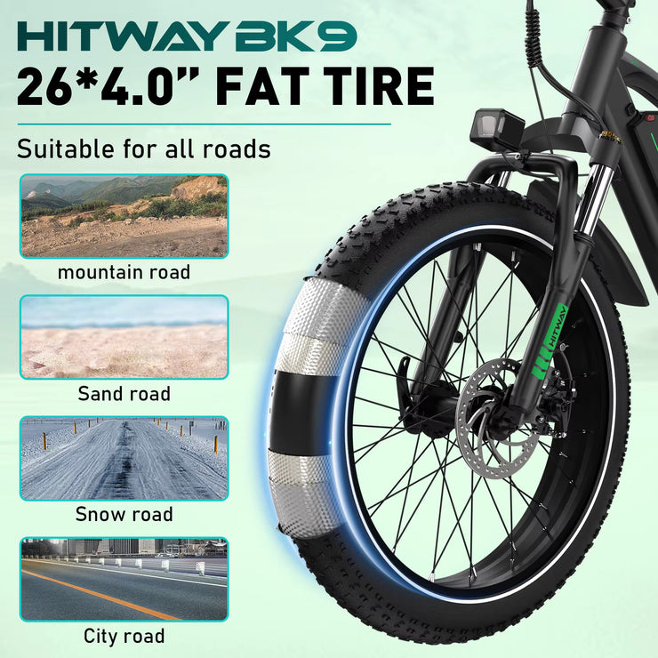 HITWAY | BK9S | 250W | 48V | 16AH | 26*4.0Tire