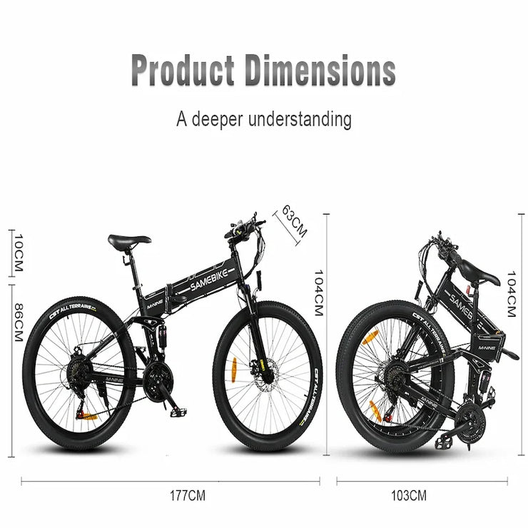 SAMEBIKE LO26-II-YD | 900W | 48V 14AH | 25KM/H