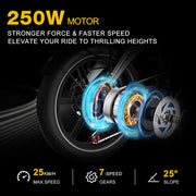 HITWAY BK36 | 48V 10.4Ah | 31-62 Miles Range
