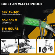 HITWAY BK36 | 48V 10.4Ah | 31-62 Miles Range