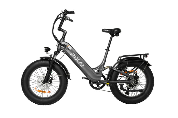 PIXAR Ride1 electric bike with 500W motor, 10.4AH battery, and a maximum speed of 32KM/H.
