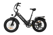 PIXAR Ride1 electric bike, 500W power, 10.4AH 48V battery, max speed 32KM/H, sleek black design.