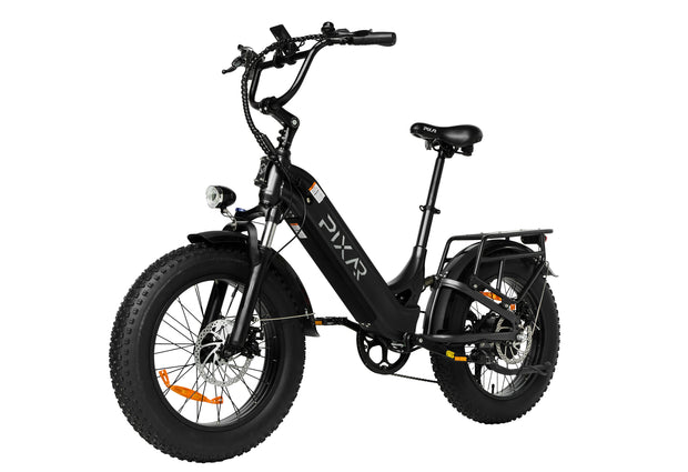 PIXAR Ride1 electric bike with 500W motor and 10.4AH battery, designed for a max speed of 32KM/H.