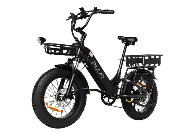 PIXAR Ride1 electric bike with 500W motor, 10.4AH 48V battery, and max speed of 32KM/H, perfect for urban commuting.