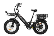 PIXAR Ride1 electric bike in black, featuring a 500W motor, 10.4AH battery, and a sturdy design.