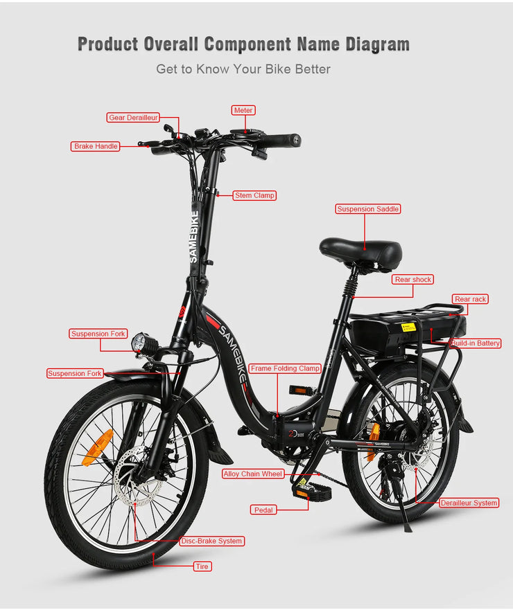 SAMEBIKE JG20 E-Bike