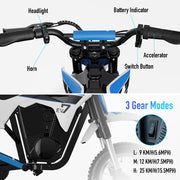 EVERCROSS EV12M PRO |300W |36V4Ah Kids Dirt Bike Motorcycle