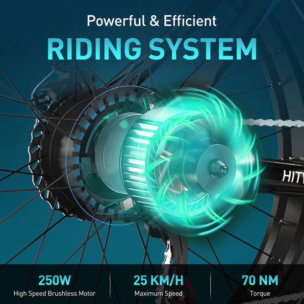 HITWAY BK15 E-Bike 250W Motor|48V 15Ah Battery| 26*4.0'' Tire