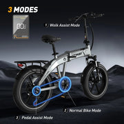 HITWAY BK36 | 48V 10.4Ah | 31-62 Miles Range