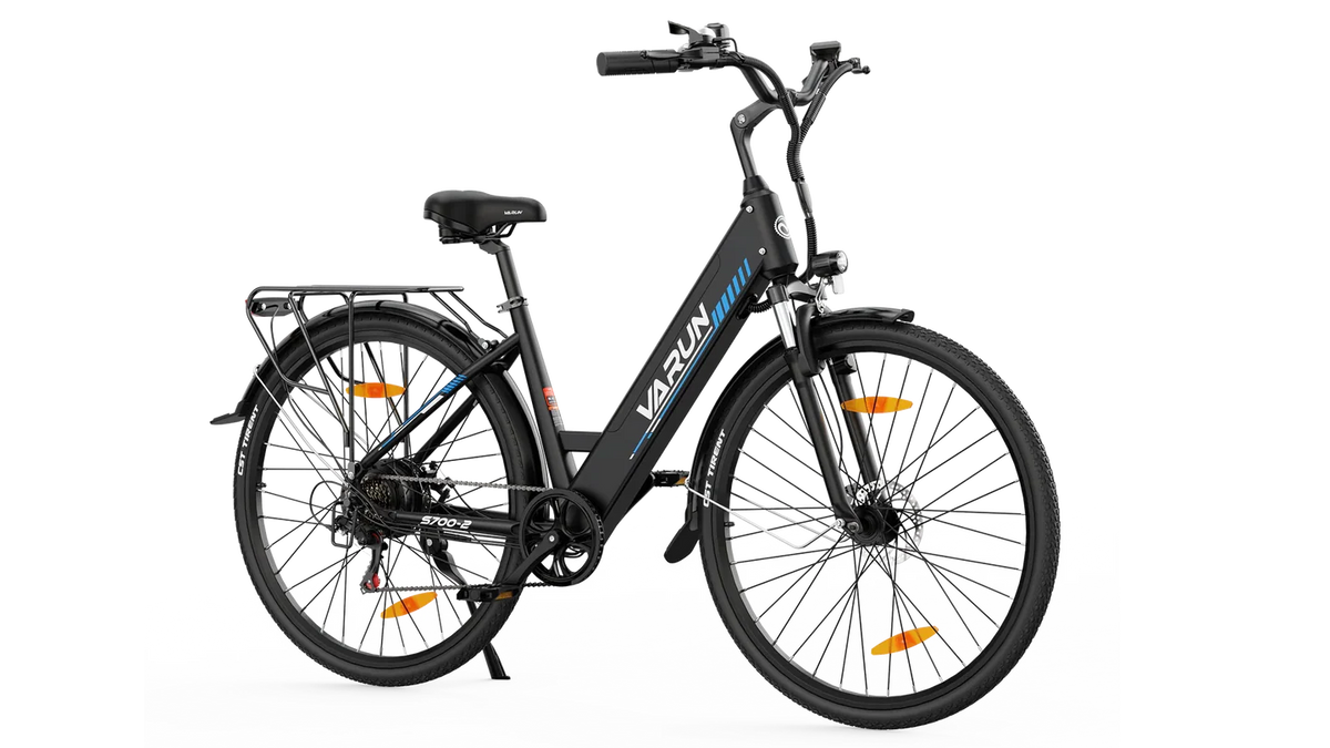 Black VARUN S700-2 low-step electric bike