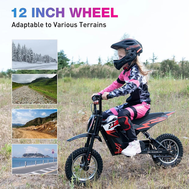 RCB R9X 300W Electric Kids Motorcycle 36V 4Ah Battery E-Bike