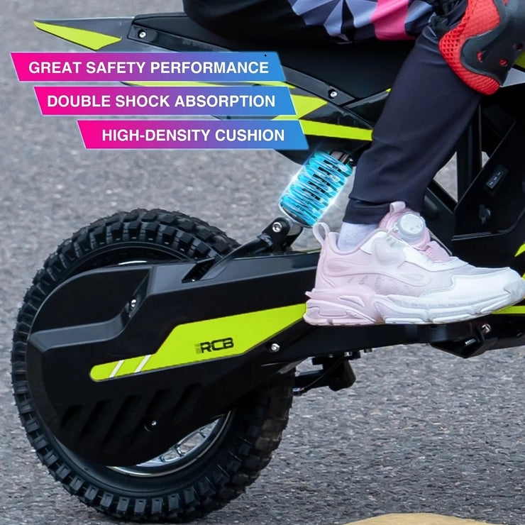 RCB R9X 300W Electric Kids Motorcycle 36V 4Ah Battery E-Bike