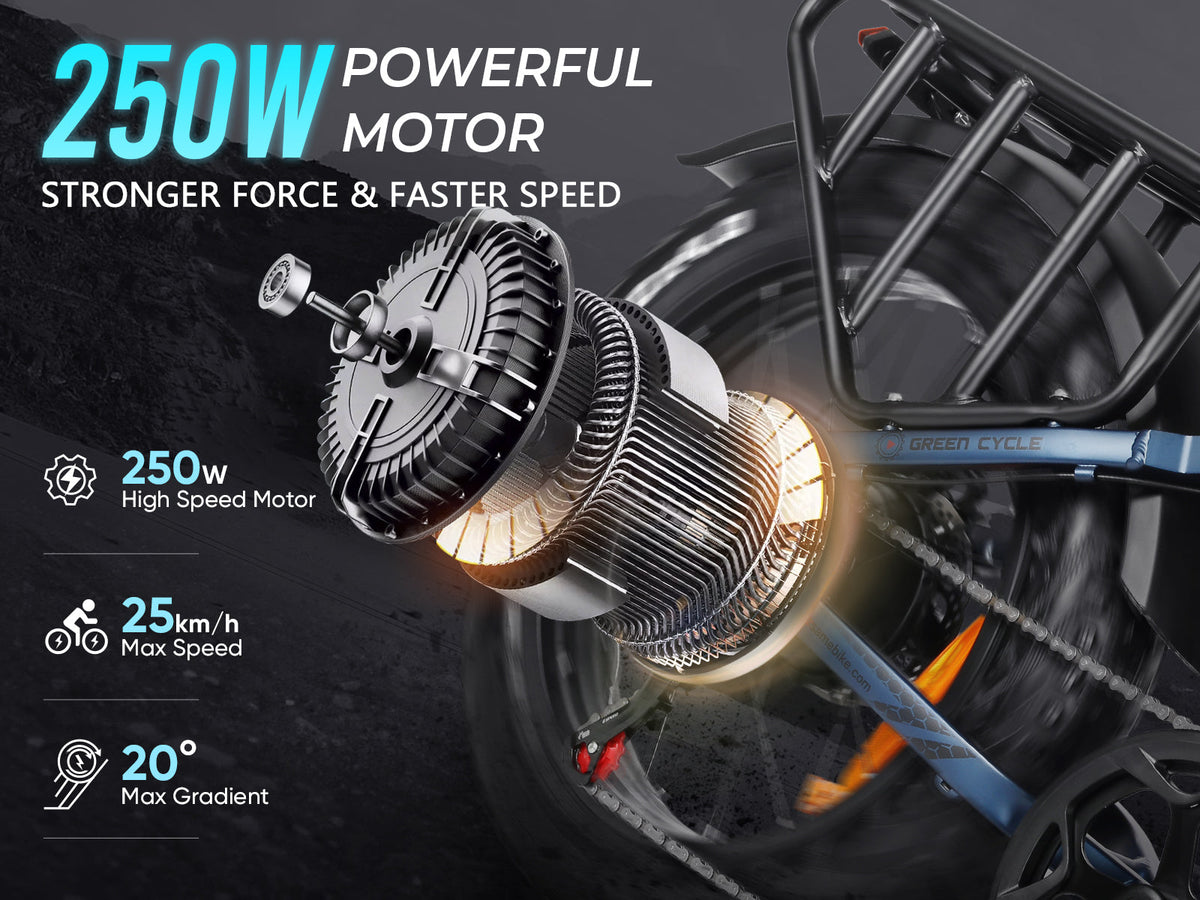SAMEBIKE RS-A02 Pro | Folding E-Bike | 250W | 25km/h | 48V 15Ah